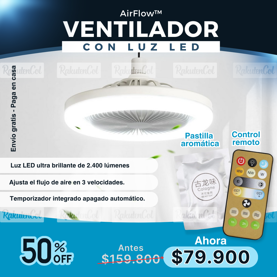 Lampara con ventilador (FI131)