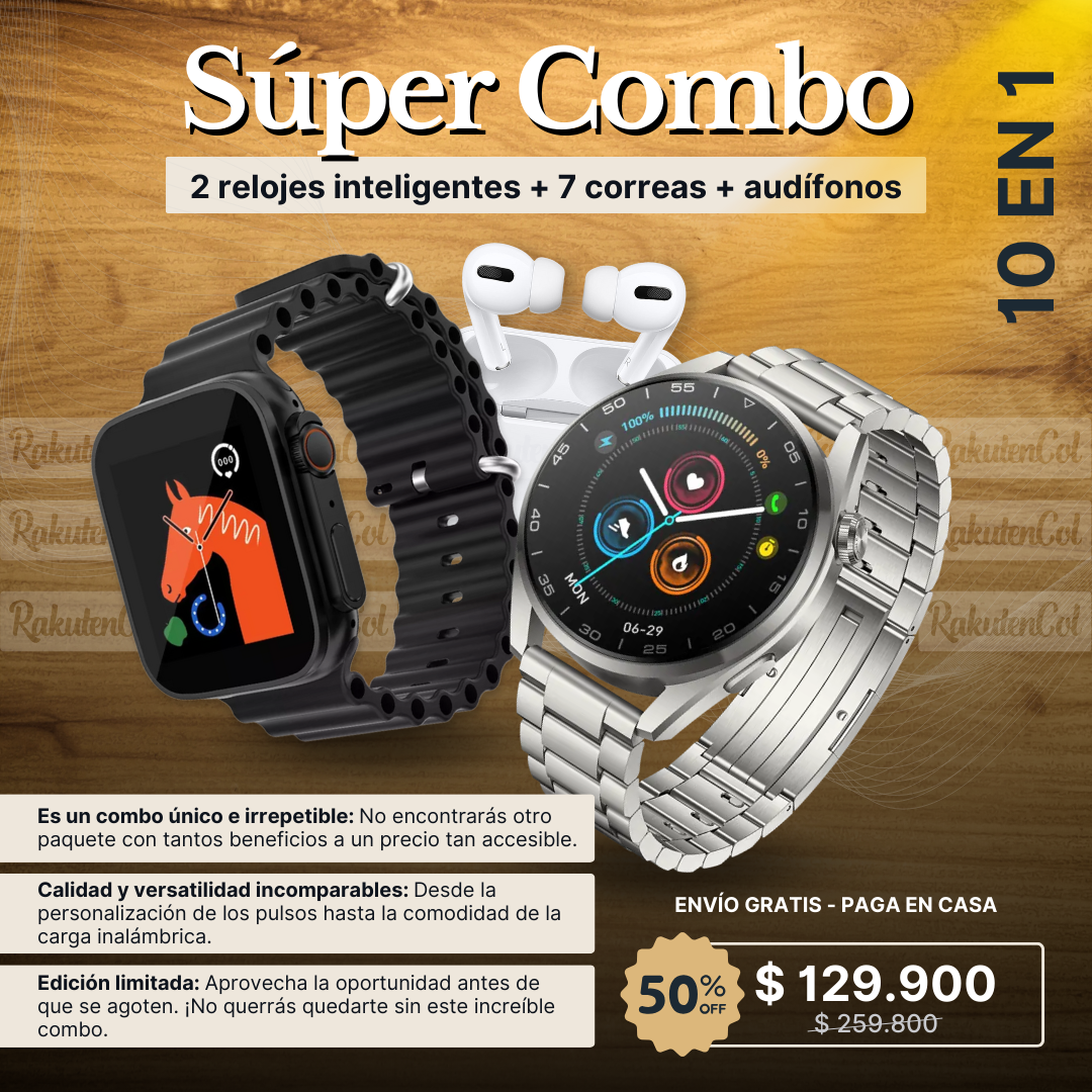 Combo *I80* - Reloj y audifonos