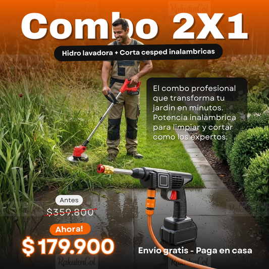 Combo Podadora + Hidro lavadora