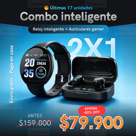 Reloj Inteligente + Auriculares