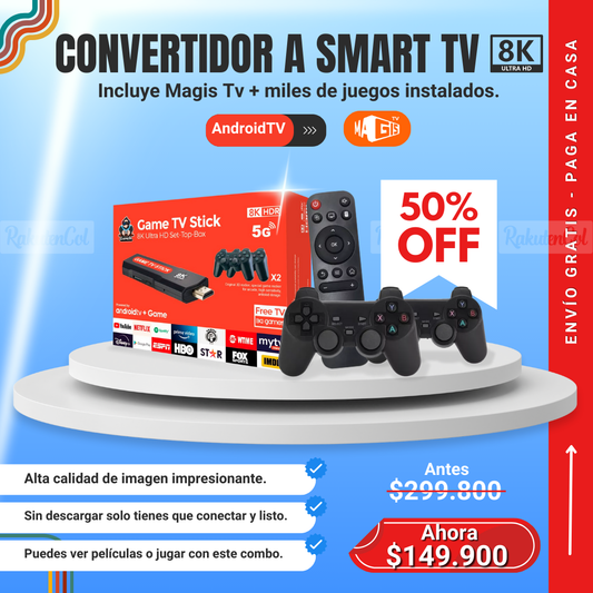 TV STREAMING 8k caja Naranja
