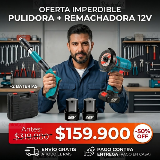remachadora + pulidora