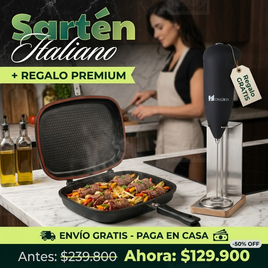 Combo Sartén Italiano y Batidor