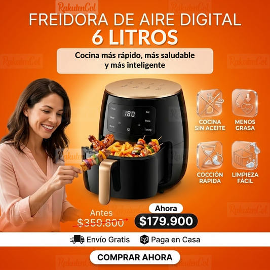 Air Fryer Digital 6 Litros