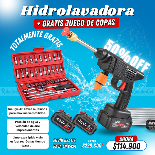 Hidrolavadora Inalambrica + Copas
