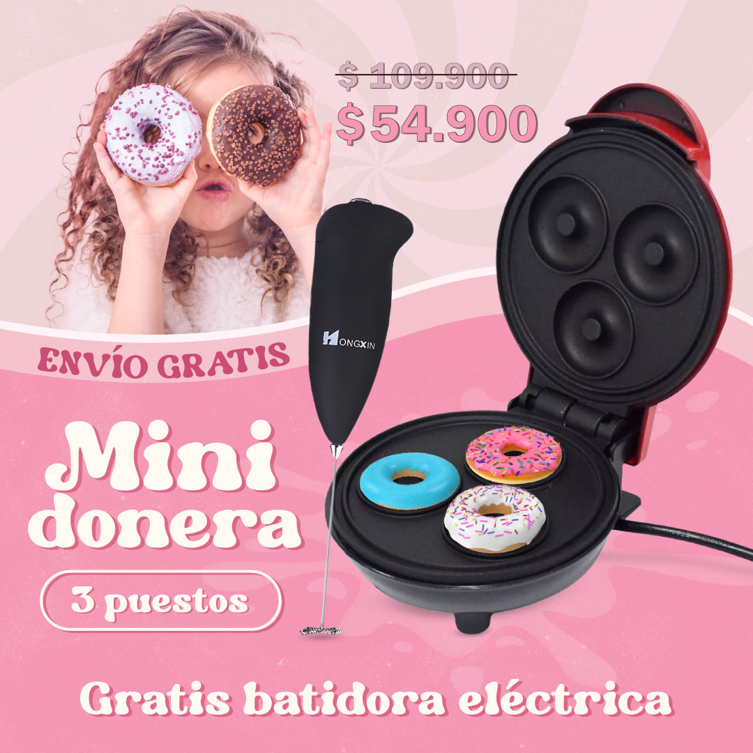 Mini Donera 3 Puestos + Batidor de bebid