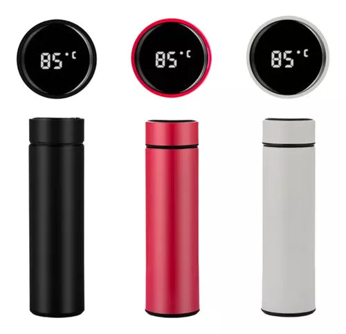 Termo con medidor digital de temperatura LED de 500 ml