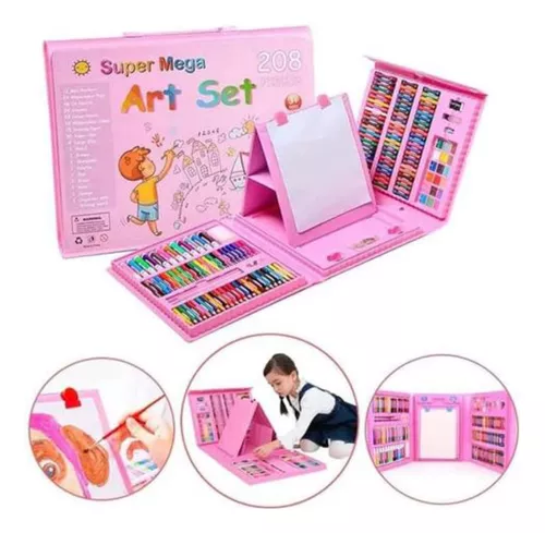 Combo: Set Arte Niños Maleta 208 Piezas+Papel Motivacional (copia)