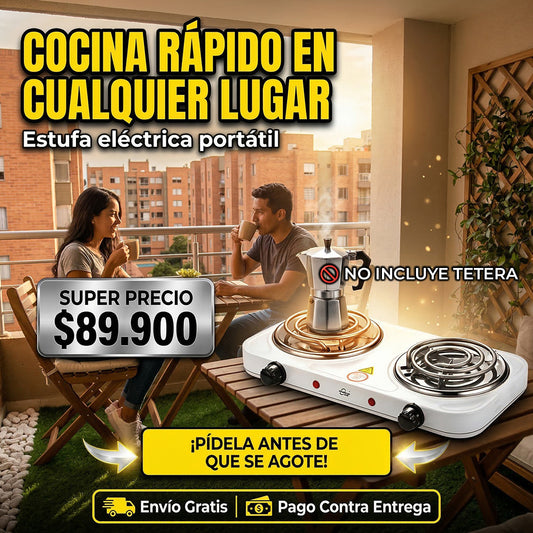 Estufa Eléctrica 2 Puestos