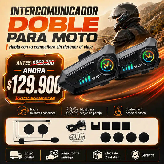 Intercomunicador Motocicleta doble