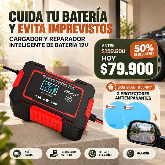 REINICIADOR DE BATERIA REGALO ANTIEMPAÑANTE ESPEJOS