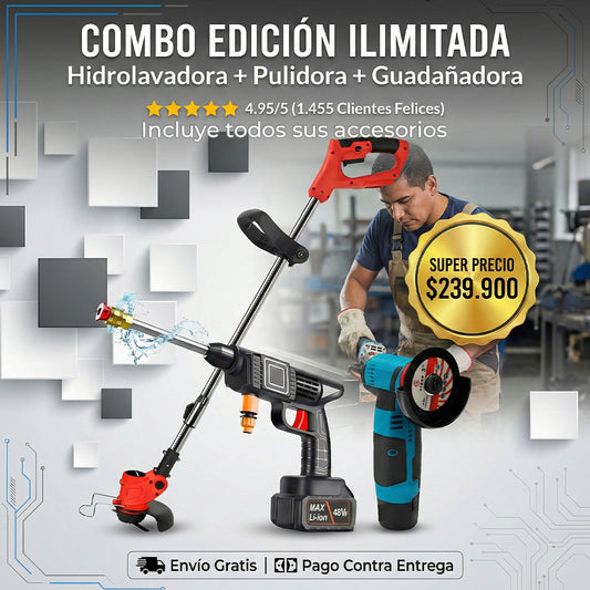 HIDRO+PULIDORA+CORTA CESPED
