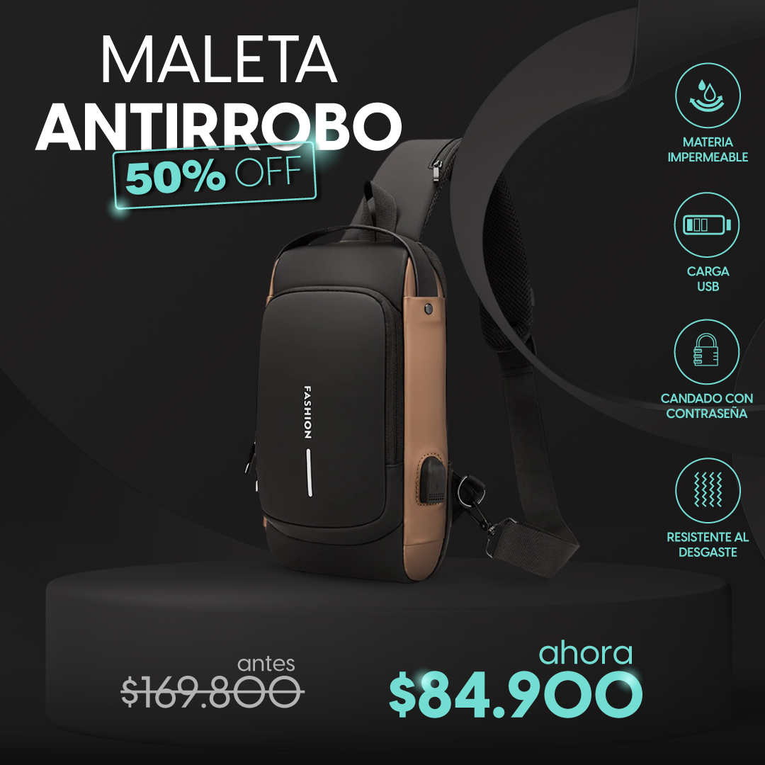 Maleta Canguro Antirrobo Con Candado (bog)