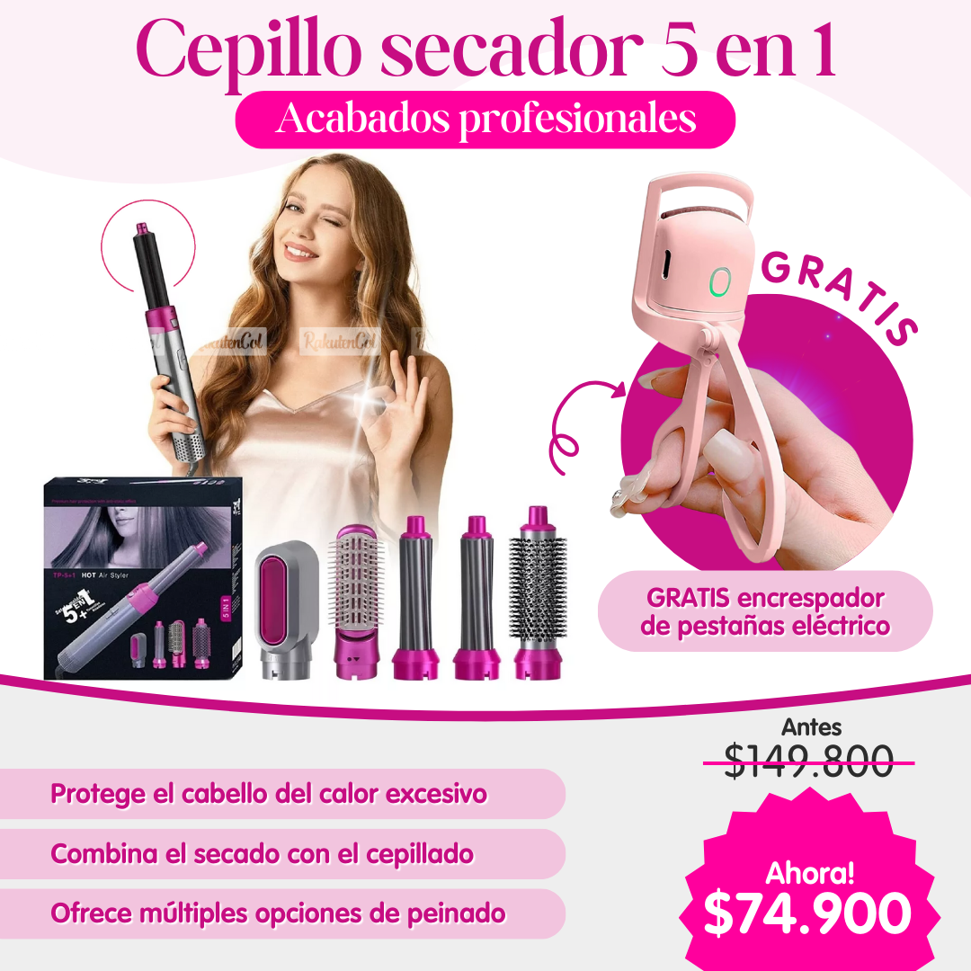 Cepillo 5en1 + Encrespador