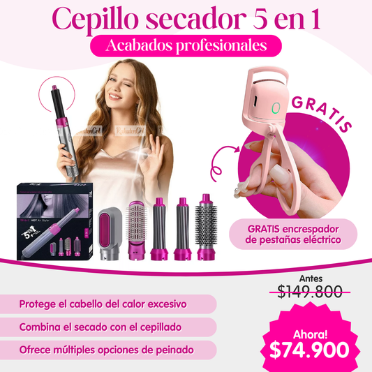 Cepillo 5en1 + Encrespador